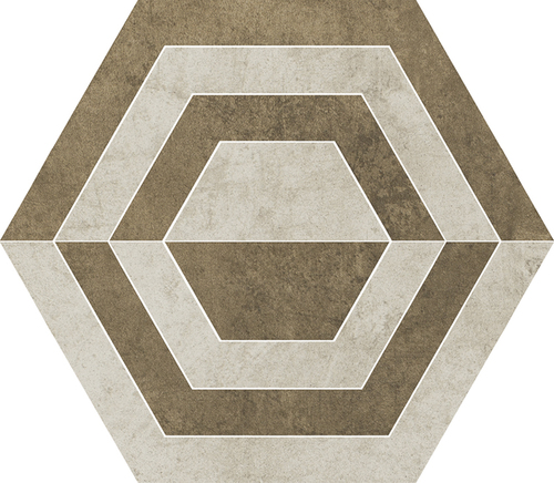 Paradyz padlódekor Paradyz Scratch Beige Hexagon A padlódekor