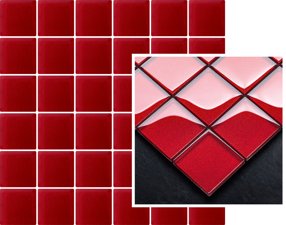 Paradyz Uniwersalna Karmazyn mozaik 29,8 x 29,8