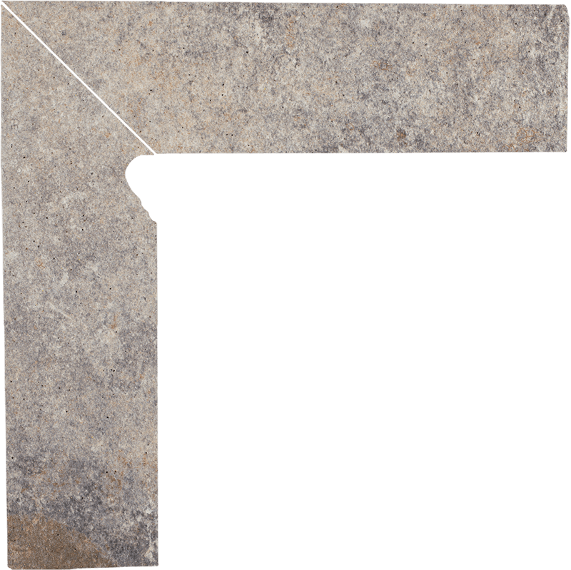 Paradyz Viano Grys Lewy lábazati elem 8,1 x 30