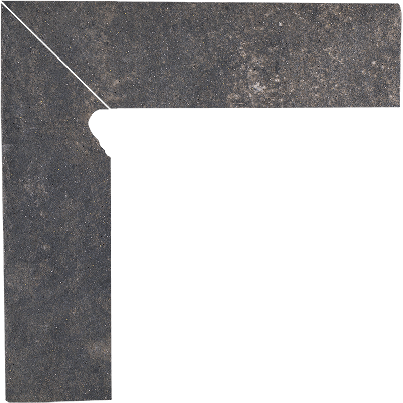 Paradyz Viano Antracite Lewy lábazati elem 8,1 x 30