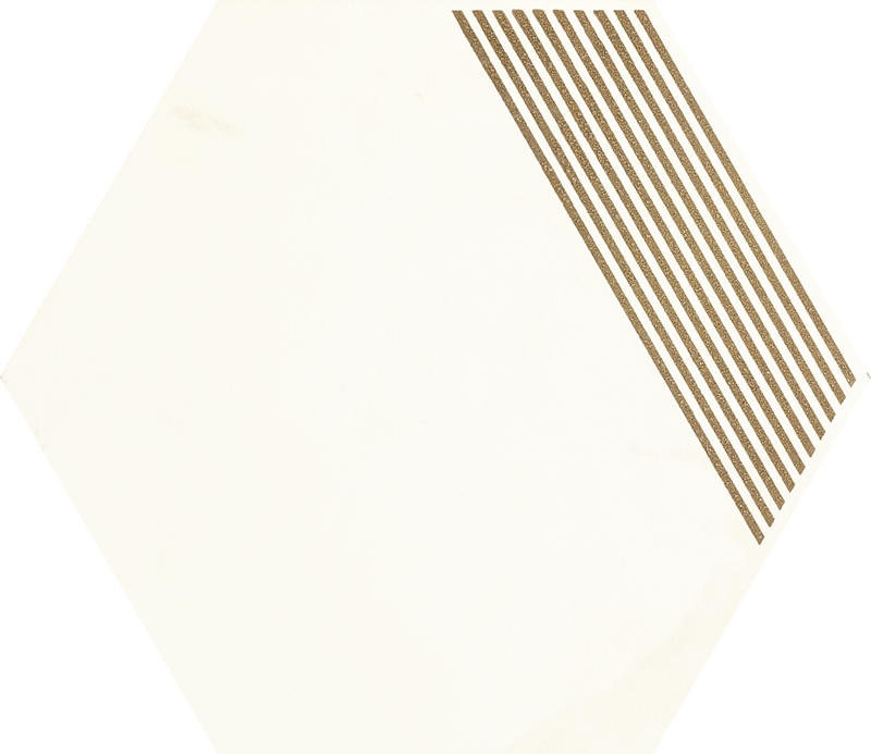 Paradyz Calacatta Hexagon Mat B padlódekor 17,1 x 19,8