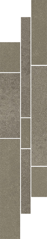 Paradyz Naturstone Umbra Listwa Mix Paski padlódekor 14,3 x 71