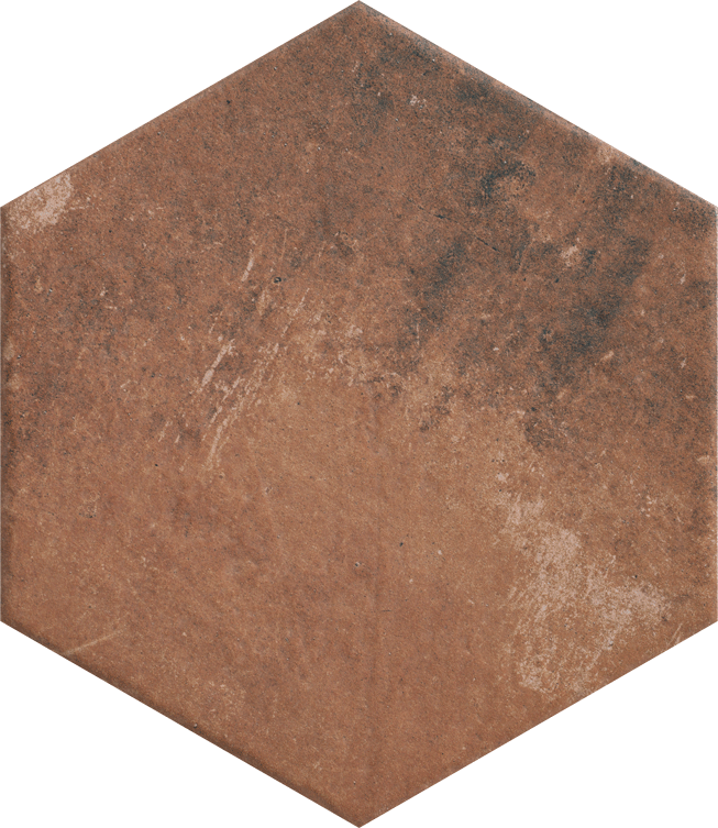 Paradyz Scandiano Rosso Heksagon padlólap 26 x 26