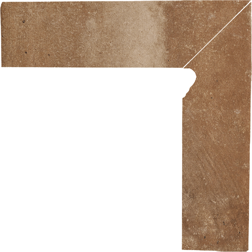 Paradyz Scandiano Rosso Prawy lábazati elem 8,1 x 30