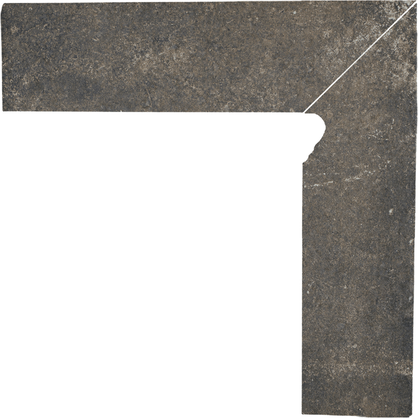 Paradyz Scandiano Brown Prawy lábazati elem 8,1 x 30