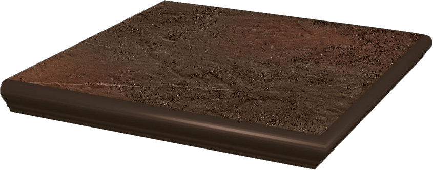 Paradyz Semir Brown Stopnica Narozna lépcsőlap 33 x 33