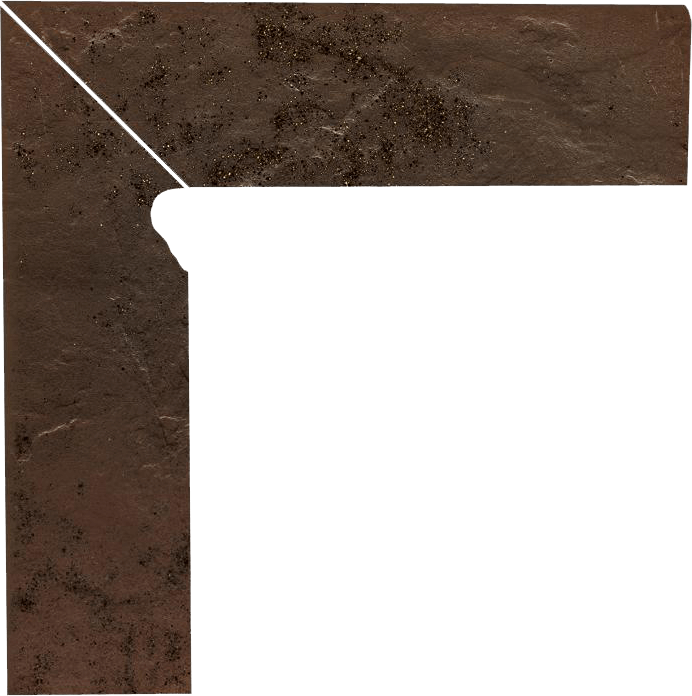Paradyz Semir Brown Prawy lábazati elem 8 x 30