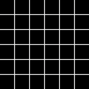 Paradyz mozaik Paradyz Albir Nero matt 4,8 x 4,8 mozaik