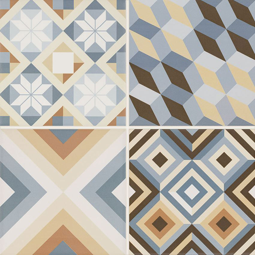 Paradyz Diamante Colour Gres Mat MIX B padlólap 40x40 cm