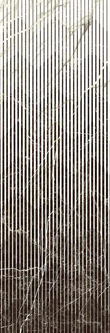 Paradyz Arctic Storm Nero Glossy Decor Str dekorcsempe 29,8x89,8 cm