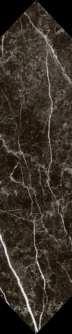 Paradyz Arctic Storm Nero Hexalong Glossy Str falicsempe 6,5x29,8 cm