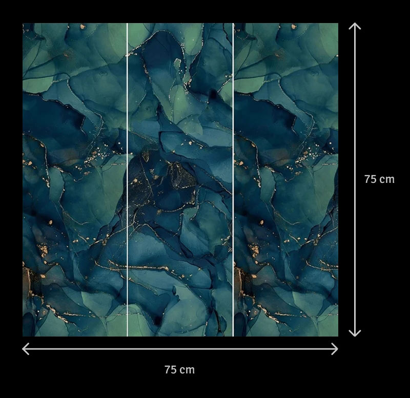 Paradyz Nightwish Panel Navy dekorkép 25x75x3 cm