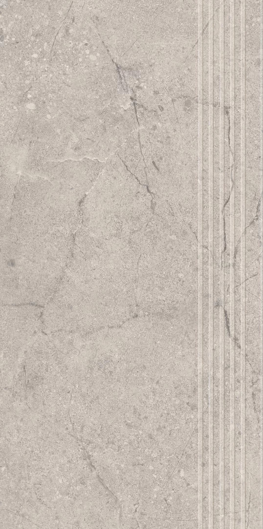 Paradyz Sunnydust Light Grys Mat lépcsőlap 29,8x59,8 cm