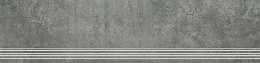 Paradyz Scratch Nero Pol lépcsőlap 29,8x119,8 cm