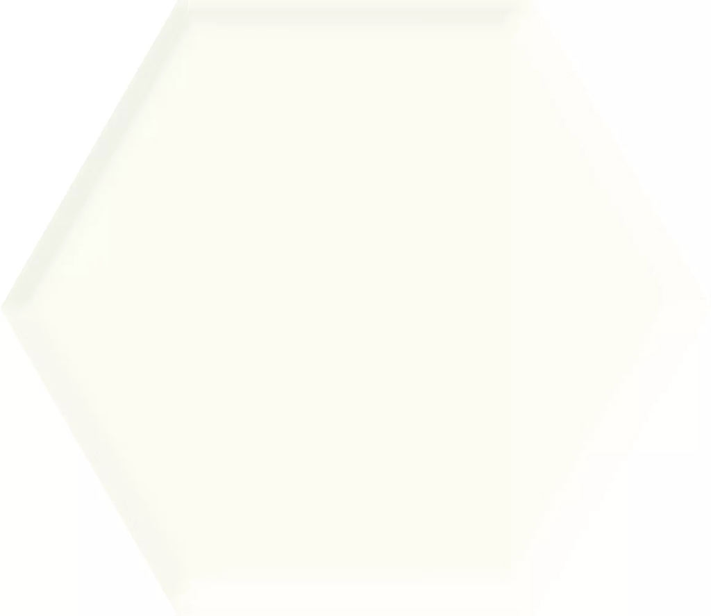 Paradyz Uniwersaly Heksagon White Str Pol falicsempe 19,8x17,1 cm