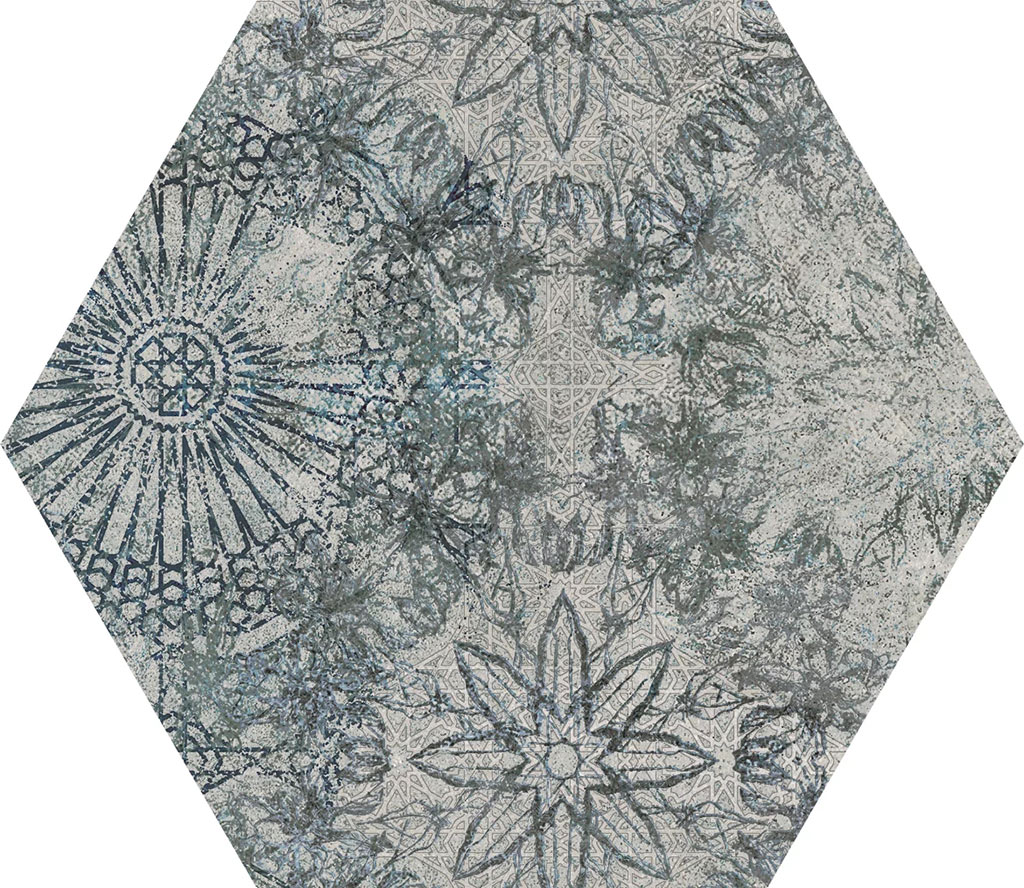 Paradyz Sweet Grey Heksagon Str Pol falicsempe 19,8x17,1 cm