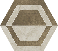 Paradyz padlódekor Paradyz Scratch Beige Hexagon B padlódekor