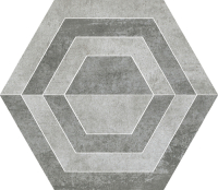 Paradyz padlódekor Paradyz Scratch Grys Hexagon A padlódekor