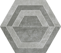 Paradyz padlódekor Paradyz Scratch Grys Hexagon C padlódekor