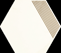 Paradyz Calacatta Hexagon Mat B padlódekor 17,1 x 19,8