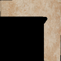 Paradyz Ilario Beige Cokol Prawy lábazati elem 8,1 x 30