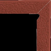 Paradyz Natural Rosa Prawy Duro lábazati elem 8 x 30