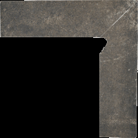 Paradyz Scandiano Brown Prawy lábazati elem 8,1 x 30