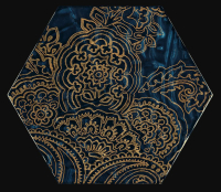 Paradyz Urban Colours Blue Inserto Szklane Heksagon B dekorcsempe 17,1 x 19,8