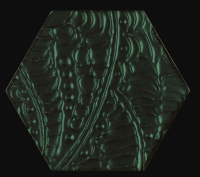 Paradyz Urban Colours Green Inserto Szklane Heksagon dekorcsempe 17,1 x 19,8