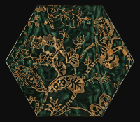 Paradyz Urban Colours Green Inserto Szklane Heksagon C dekorcsempe 17,1 x 19,8