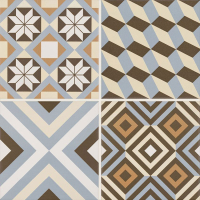 Paradyz Diamante Colour Gres Mat MIX C padlólap 40x40 cm