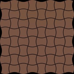 Paradyz Modernizm Brown mozaik 30x8x30,8 cm