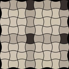 Paradyz Modernizm Grys Mix A mozaik 30x8x30,8 cm